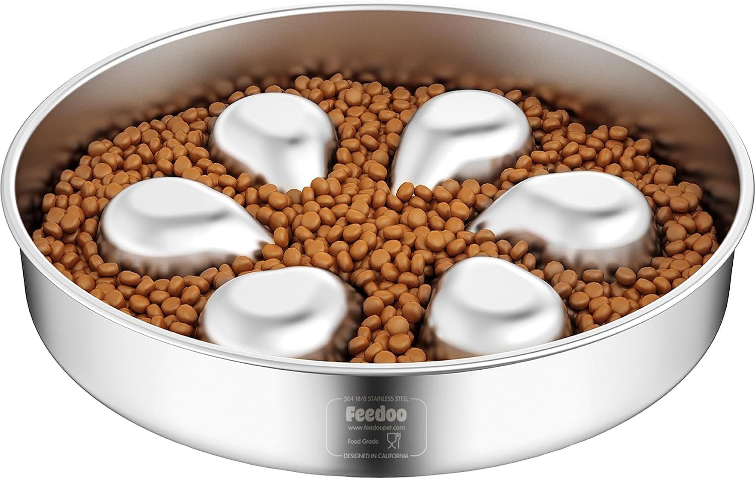Feedoo stainless steel slow feeder bowl